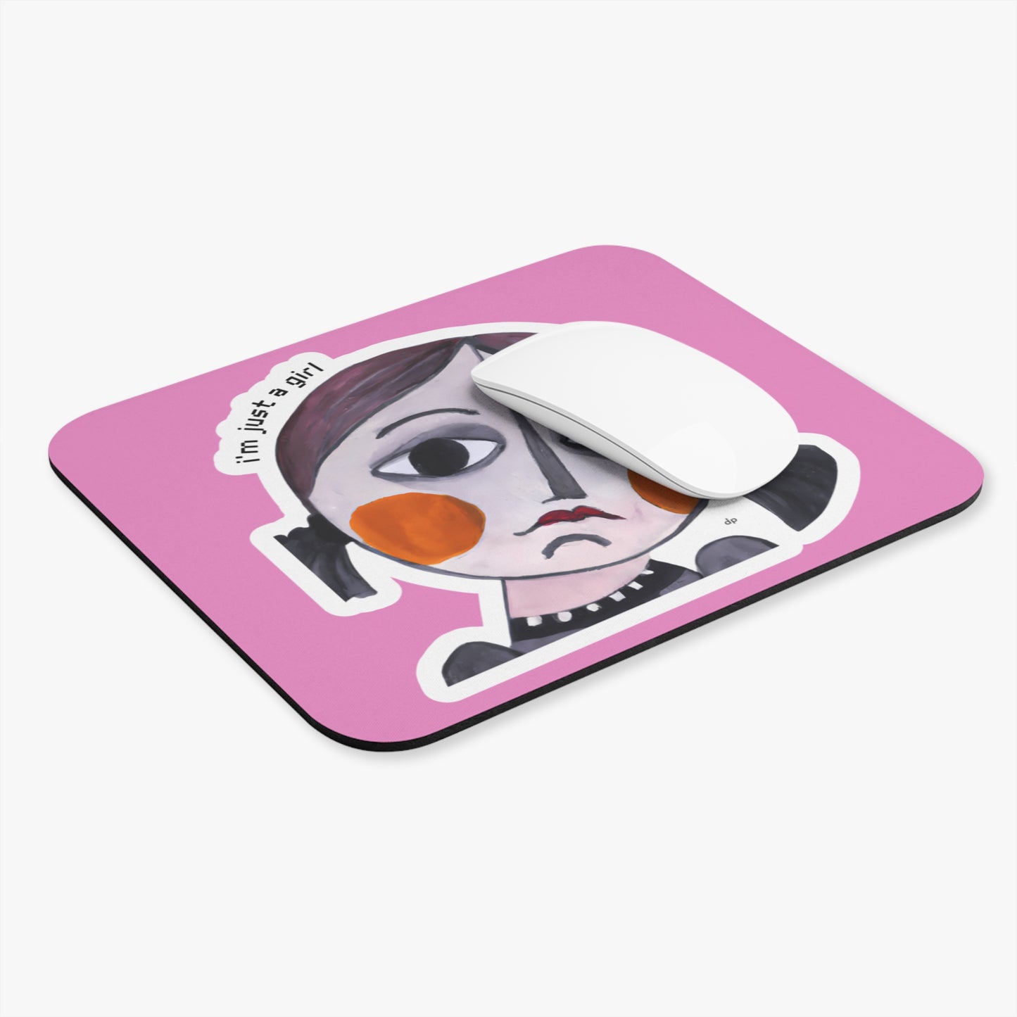 I'm Just A Girl Mouse Pad (Rectangle)