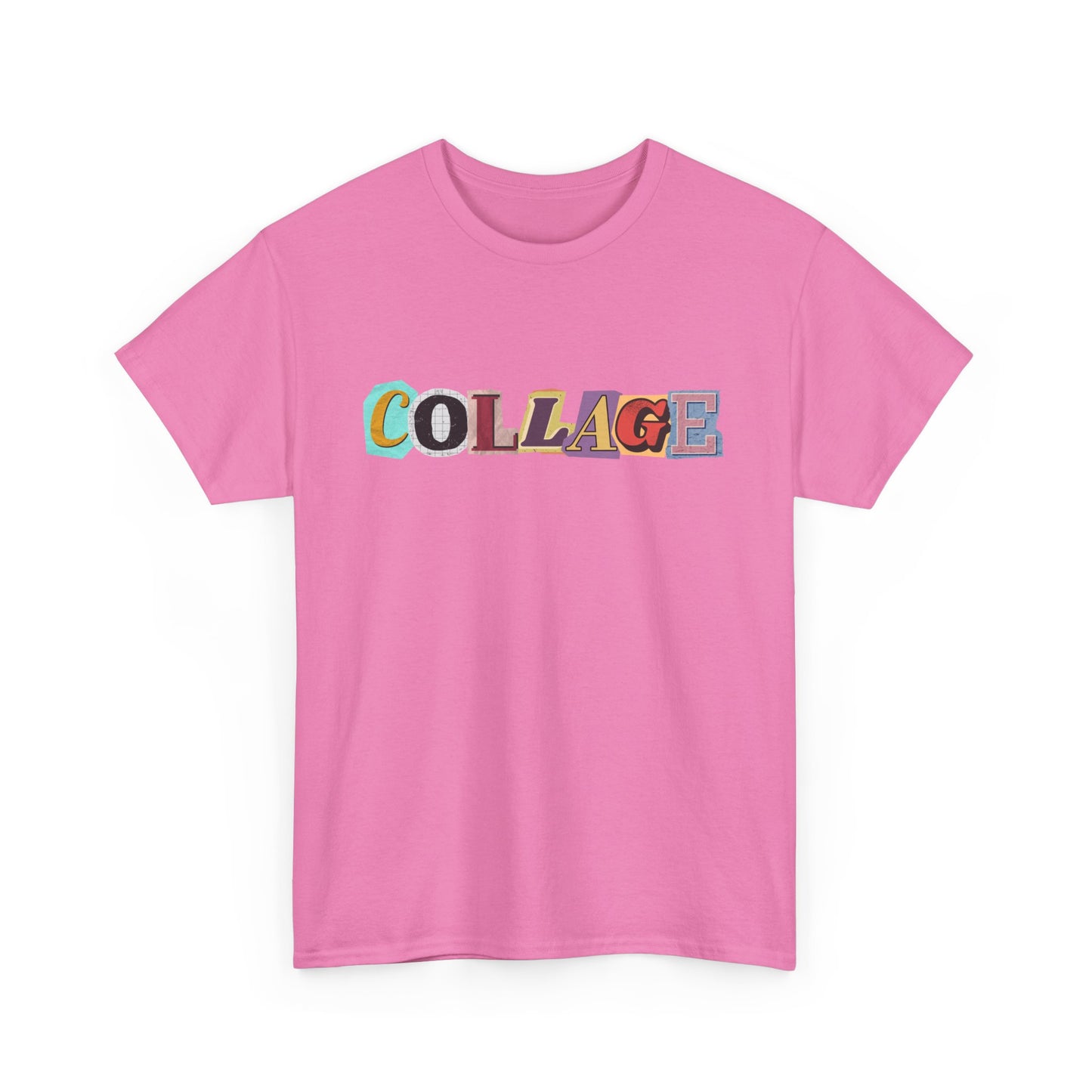 Collage Unisex Heavy Cotton Tee - Trendy Graphic Shirt for Art Lovers