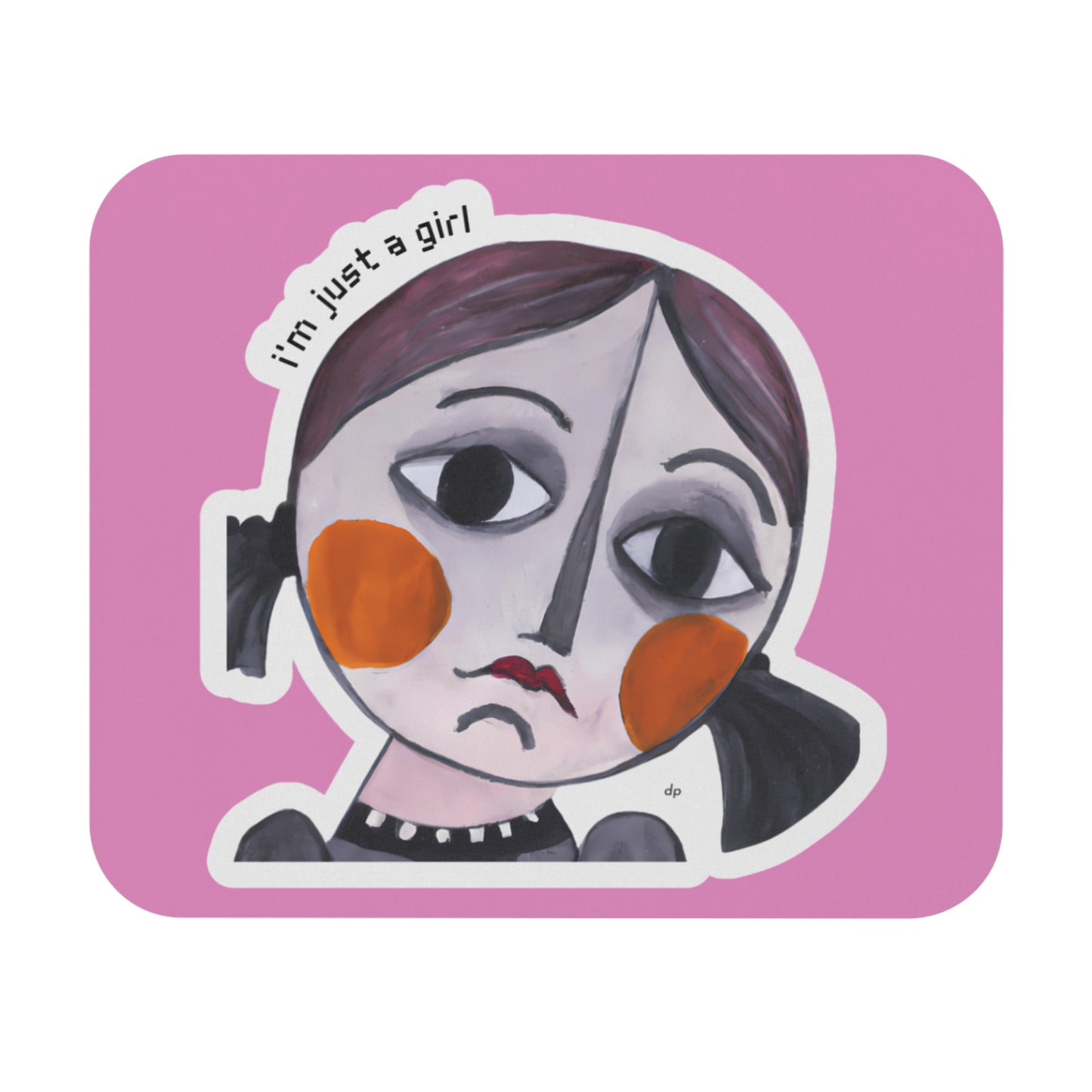 I'm Just A Girl Mouse Pad (Rectangle)