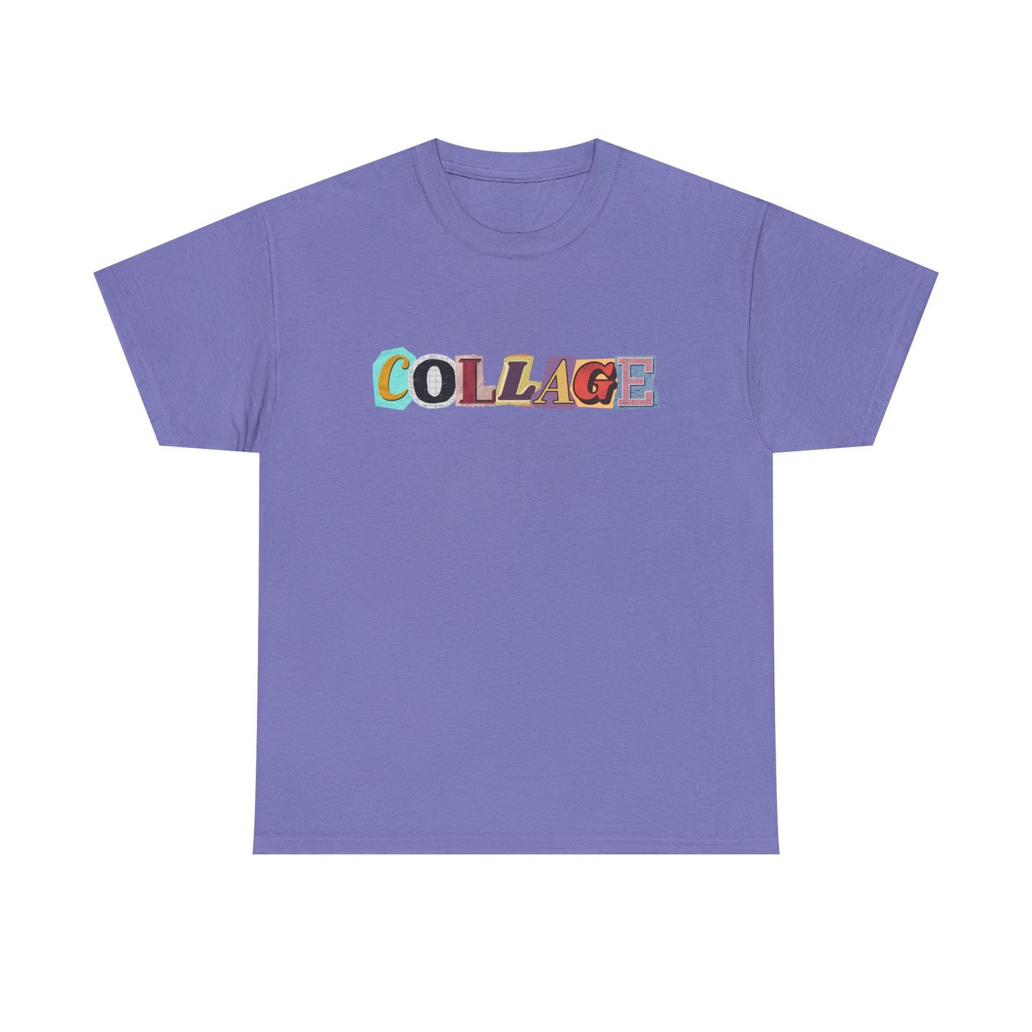 Collage Unisex Heavy Cotton Tee - Trendy Graphic Shirt for Art Lovers
