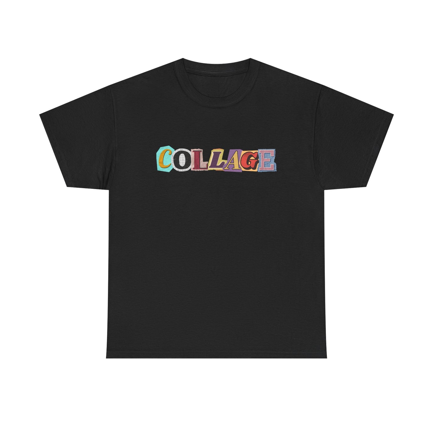Collage Unisex Heavy Cotton Tee - Trendy Graphic Shirt for Art Lovers