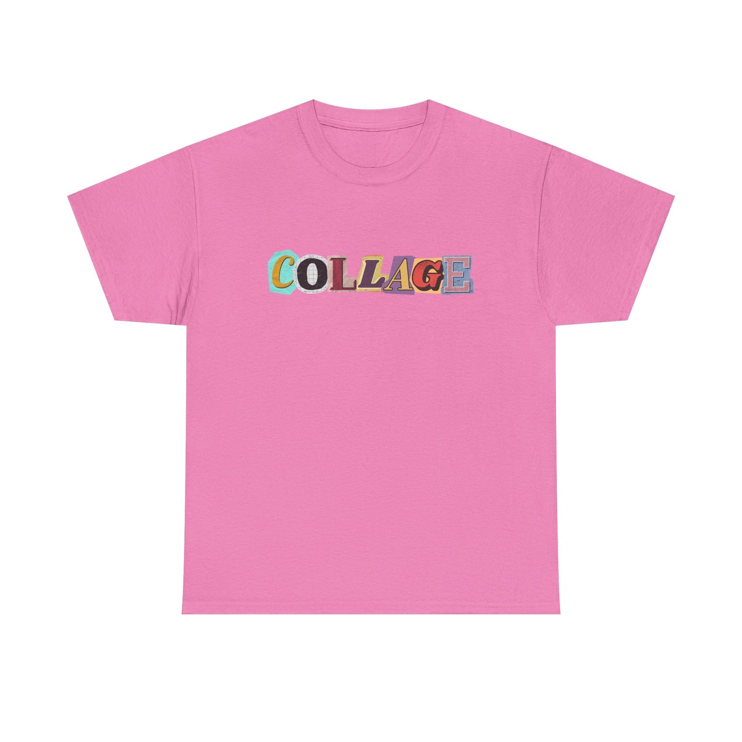 Collage Unisex Heavy Cotton Tee - Trendy Graphic Shirt for Art Lovers