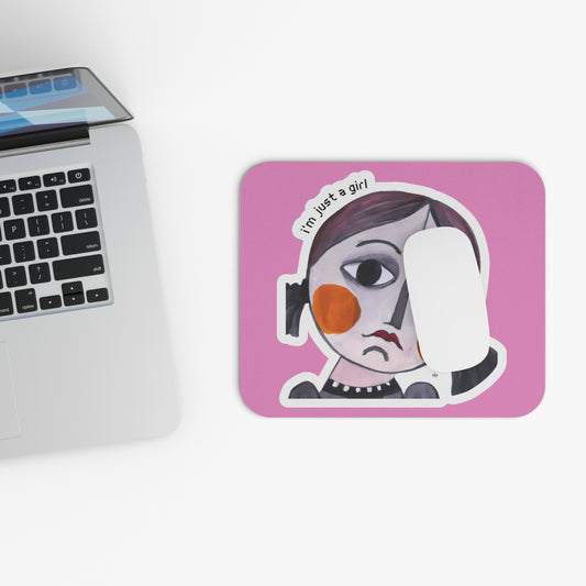 I'm Just A Girl Mouse Pad (Rectangle)