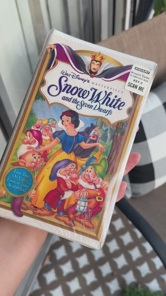Disney Snow White and the Seven Dwarfs Factory Sealed VHS